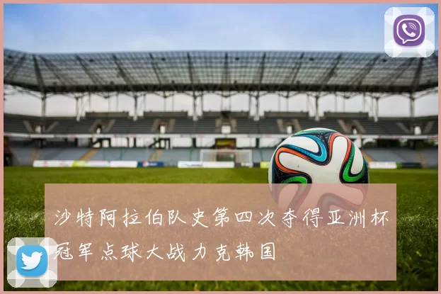 沙特阿拉伯队史第四次夺得亚洲杯冠军点球大战力克韩国